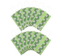Operitacx Green Kraft Paper Bags Medium Size 12pcs with Handles Easy Storage with Blank Surface to Decorate Paper Present Bags for Party and Shopping for Treats
