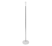Operitacx Grooming Hair Dryer Stand Holder Adjustable Telescopic Rod Stable Base White Stainless Steel Plastic Pet Hair Dryer Holder for Pet Grooming Hand Free Hairdryer Rack