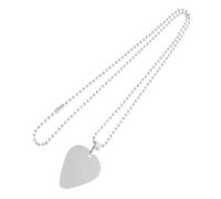 Operitacx Guitar Pick Stainless Steel with Unique Design for Men and Women Music Pick Pendant Chain Jewelry Necklace Lightweight Comfort, for Daily Wear and Performances