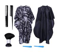 Operitacx Hair Cutting Set Professional Barber Suit 7pcs and Acrylic Material with Smooth Scissors and Support Machine Washing for Hairdressing and Personal Use at Home