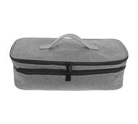 Operitacx Hair Dryer Storage Bag Hair Curler Carry Bag 15.72x6.09x5.31in Double-Layer Structure Polyester Large Capacity Travel Makeup Case Easy Organization Time-Saving for Travel