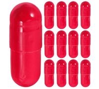 Operitacx Halloween 24pcs Fake Blood Capsules for Mouth, Fun Joke Capsulesn Pills Vampire, Safe Makeup Edible Bloods for Creating Scary Tablets Scary Costume Decoration Red