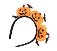 Operitacx Halloween Pumpkin Headband for Party with Fuzzy Plush Material and Rounded Edge Design, Adorable and Playful Pumpkin Hair Hoop Minimizing Friction and Preventing Pulling, Suitable