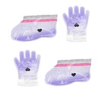 Operitacx Hand and Feet Covers Easy to Use and Comfortable Paraffin Wax Lavender 2 Pairs Made with Paraffin Wax and Non-woven Fabric for Spa Therapy for Hand and Foot Care Treatment