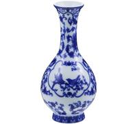 Operitacx Hand Painted Ceramic Small Flower Vase with Corrosion Resistance and Retro Style, Mini Porcelain Vase Container for Floral Arrangement on Bookshelf Or Wedding Planning