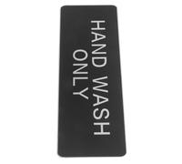Operitacx Hand Wash Only Sign Aluminium Reminder Sign for Employees with Easy Installation and Versatile Use in Kitchens and Factories for Workplace Health and Safety