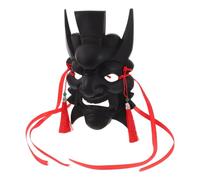 Operitacx Handmade Black Plastic with Fullface Coverage Design for DIY Creative Use, Comfortable Wear Experience, for Themed Parties and Theatrical Performances
