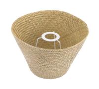 Operitacx Handwoven Rattan Lamp Shade for Table Lamp Vintage Style Light Cover and Easy to Install for Living Bedroom Study Office Decoration