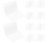 Operitacx Hard Acrylic Card Cases 10Pcs Portable Transparent Card Protectors for Display and Storage of Game and Photo Cards