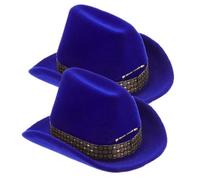 Operitacx Hat Display Box with Flocking Material 2pcs Protective Decorative Jewellery Storage Western Style Fashion Jewellery Organizer for and Earrings