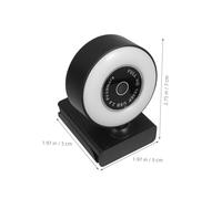 Operitacx HD Webcam with Built in Mic and Lighting USB Computer Camera for Streaming Video Calling Online Conference Driver Plug Play Clip Design for Laptop and Desktop