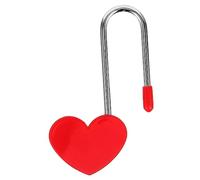 Operitacx Heart Shaped Metal Padlock Couples Wishing Lock Lightweight Decorative Travel Lock for Wedding Anniversary and Tourism Area Use