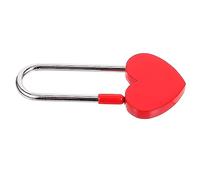 Operitacx Heart Shaped Metal Padlock Small Compact Decorative Lock for Travel Wedding Tourism Area Portable Wear Resistant Love Lock with Elegant Design for Couples