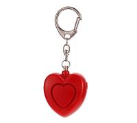 Operitacx Heart Shaped Personal Alarm Keychain with LED Lights for Easy to Use Emergency Security Alarm Compact Device for Safety and