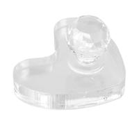 Operitacx Heartshaped Plastic Eyeshadow Pressing Stamper Mold for DIY Makeup Use with Versatile Application, Creative Design for Eye Shadow and Blush Pressing Tasks