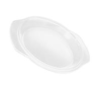 Operitacx Heat Resistant Clear Glass Microwave Plate Cover Lid Multifunctional Ovenproof Splatter Guard for Food Heating Stylish Kitchen Accessory for Microwave Oven and Steamer Use