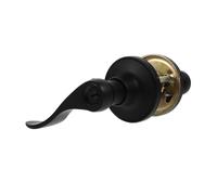 Operitacx Heavy Duty Entry Door Handle with Lock Smooth Rotation Privacy Lever for Bedroom and Interior Doors Sturdy Construction for and Office Use Black Finish