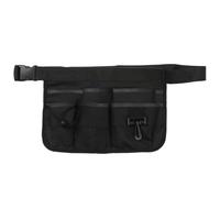 Operitacx Heavy Duty Gardening Tool Belt Bag with Three Shallow Grilling Pockets, Lightweight Synthetic Material Waist Pouch to Organize Tools and Hold Small Things for Gardeners