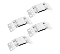 Operitacx Helmet Flashlight Mounting Bracket Easy Installation 4pcs Aluminium Alloy Headlamp Holder with Secure and Stable Attachment Silver for Hard Hat for Construction and Mining Use