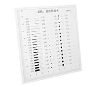 Operitacx High Precision Flaw Detection Tool Transparent Measuring Ruler for Rapid Scratch Inspection and Diameter Measurement Compact and Sturdy Design for Versatile Applications