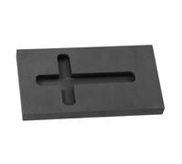 Operitacx High-Temperature Graphite Crucible Casting Mold Cross Design Melting Metal Jewelry Molding Industrial Use