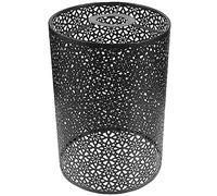 Operitacx Hollowed Wrought Iron Lampshade Durable Cylindrical Table Floor Lamp Cover Eye Protection Light Shade for Living Room Bedroom Office Easy Installation Modern Decor