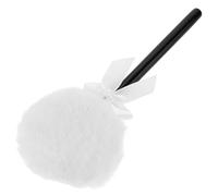 Operitacx Household Body Puff Plush Material with Comfortable Delicate Touch, Simple Shaped Design for Salon and Home Use, White Fluffy Handheld Puff for After- Refreshing Application