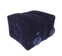 Operitacx Inflatable Foot Rest Pillow Adjustable Leg Cushion for Airplane Train Car and Office Soft Flocking Travel Essential for Comfort and Support Lightweight Portable Air Travel