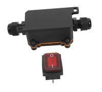 Operitacx Inline Cord Switch with Red LED Rocker Button Easy Operation Outdoor Electrical Wiring Modification and Addition for Extension Cords