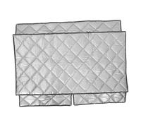 Operitacx Insulated Outdoor Freezer Cover 125x70cm, Waterproof Dustproof Refrigerator Protector for Mini Chest Freezer Uv Sunshade, Thermal Aluminum Foil Blanket for Ice Cream Fridge