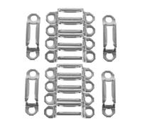 Operitacx Invisible Furniture Fastener Kit Stainless Steel Full Open Connectors with Screws Hidden Combination Buckle for Wardrobe Cabinet Assembly and Easy Disassembly
