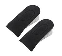 Operitacx Invisible Height Increasing Silicone Insoles for Men and Women, High Resilience Shoe Lifts Plush Material, Suitable for Relaxation and Exercise Shoes, Black Colour, Comfortable