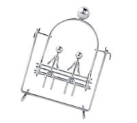 Operitacx Iron Swing Balance for Desk, Manual Pendulum Motion Ornament