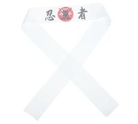 Operitacx Japanese Chef Headband White Polyester Reusable Kitchen Headband Not Easy to Wear or Deform Lasting Serving Life Suitable for People of Different Figures