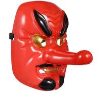 Operitacx Japanese Tengu Masks, Anime Cosplay Masks Samurai Oni Mask Performance Drama Kabuki Samurai Demon Masquerade for Cosplay Costume Drama