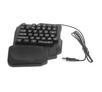 Operitacx K1 35-Key Mechanical Backlight Gaming Keyboard for Young Gamers with Accurate Operation and Multi-Purpose Design for Home and Dorm Use in Black