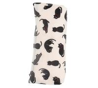 Operitacx Kawaii Cat Pencil Case Multi-Function Portable Student Pen Holder White 3D Design School Stationery Pouch for Boys Girls