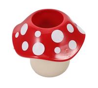 Operitacx Kawaii Mushroom Pencil Holder Resin Pen Cup Desktop Storage Organizer for Office Classroom Study Decorative Cute Stationery Holder with Multi-functional Design