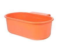 Operitacx Kitchen Sink Strainer Basket Plastic Hanging Drain Basket Lightweight Burr-Free Orange for Kitchen Cabinet Door Waste Storage