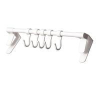 Operitacx Kitchen Utensil Hanger White Plastic Multi-Functional Storage with Strong Load-Bearing Capacity Minimalist Structure Design Simple Design for Kitchen Organization