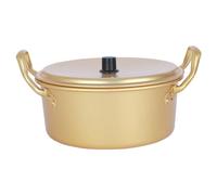 Operitacx Korean Ramen Pot Aluminum Noodle Cooker Quick Heating for Instant Noodles and Soup Compatible Open Flame and Electric Stoves Efficient Thermal Conductivity