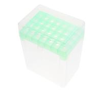Operitacx Laboratory Test Tube Storage Box and Easy to Clean Design Random Color 28-hole Plastic Holder with Secure Seal for 5ml Pipette Tips for Laboratory Workbenches