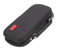 Operitacx Large Capacity Canvas Pen Pouch for Teachers and Students Black | Smooth Zipper, Portable Design, Office Use, Safe Storage Space, Lightweight Build, Simple Chic Style