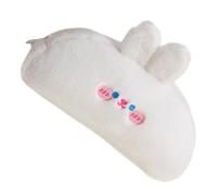 Operitacx Large Capacity Plush Cartoon Pencil Case Adorable Pencil Holder White School Pen Bag for Students Can Be Placed in A School Bag