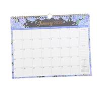 Operitacx Large Floral Wall Calendar with Ample Writing Space for Monthly and Daily Planning Hanging Business Planner for Home Office Family and Academic Scheduling