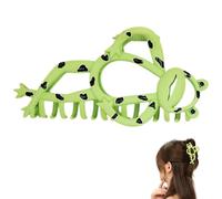 Operitacx Large Hair Clips for Thick Hair 4.32x1.97x1.18in Frog Shaped Multi-functional Design Creative Quirky Cartoon Design for Female Friends Occasions