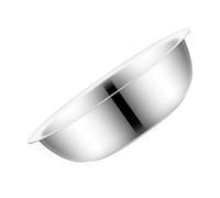 Operitacx Large Metal Mixing Bowl Stainless Steel Flat Bottom Basin Stable Multi-Functional Kitchen Washing Bowl for Vegetables and Rice