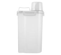 Operitacx Laundry Room Storage Container 3l Plastic Laundry Powder Canister with Lid and Scoop Cup for Household Use