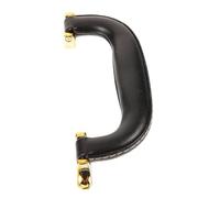 Operitacx Leather Replacement Luggage Handle with Good Bearing Capacity Suitcase Grip Handle for Travel Handbag and Toolbox Sturdy Black Leather for Comfortable to Hold