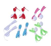 Operitacx LED Light up Shoelaces Visible in Darkness 5 Pairs with 10 LED Beads Embedded, Sturdy Pp Material Christmas Party Accessories for Dancing and Cycling